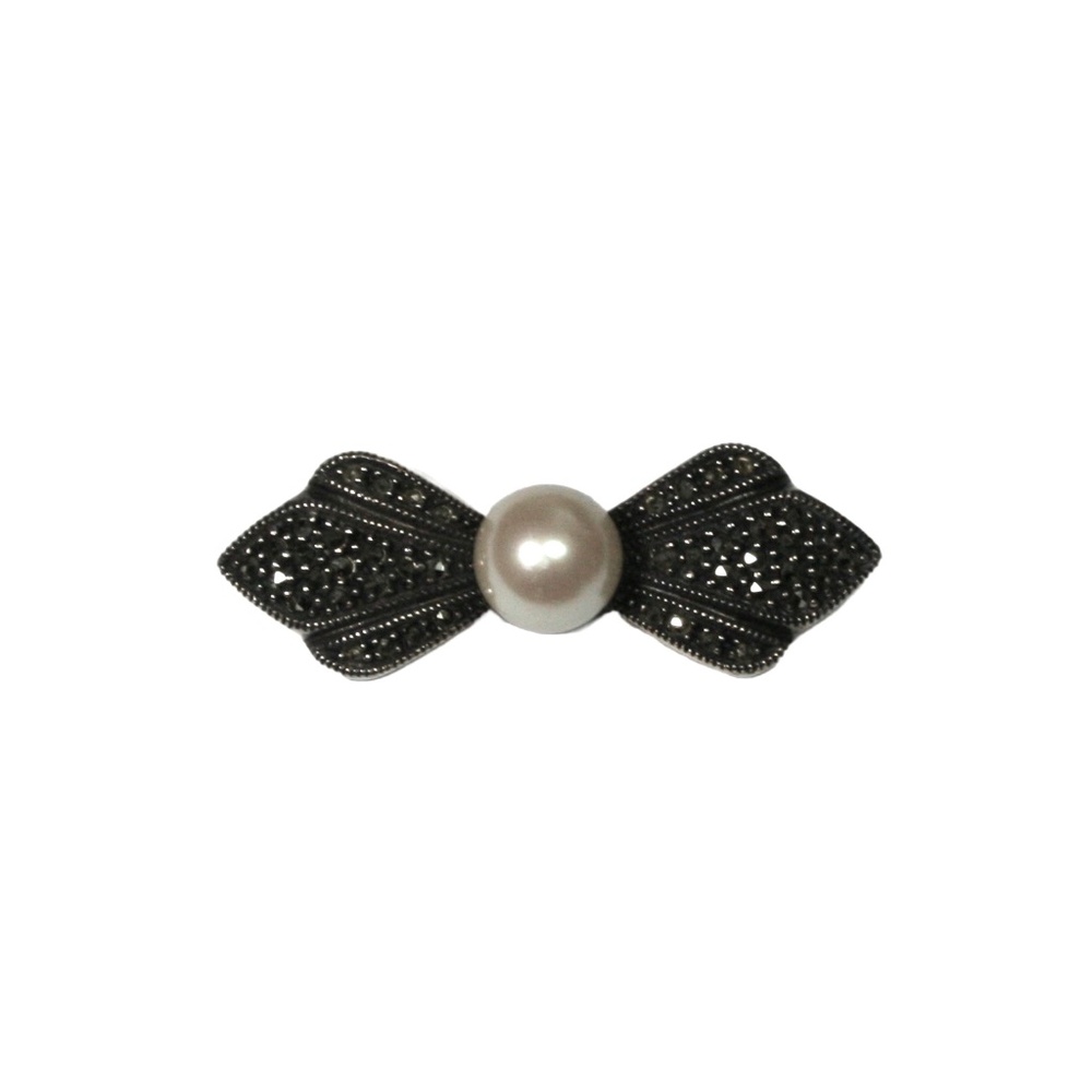 Dainty Judith Jack Sterling and Marcasite Brooch
